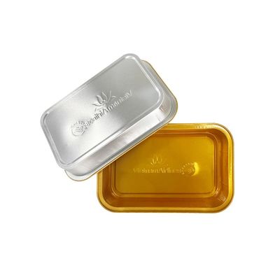 Трей из прямоугольной алюминиевой фольги для упаковки пищевых продуктов