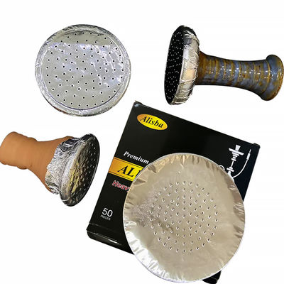 Кальяновый кусок 120 мм серебряной алюминиевой фольги с индивидуальным логотипом и дизайном