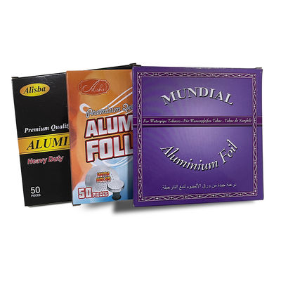 Одноразовый 20мик 30мик 32мик 40мик 45мик Алюминиевая фольга для кальяна Толщина на заказ