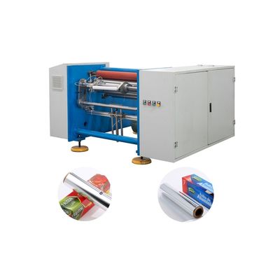 Полуавтоматическое питание Алюминиевая фольга ролл Re-winder Machine с 1520 * 1280 * 1000 мм Размер