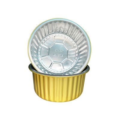 Контейнер для пищи Заказ на заказ горячее одноразовое круглое алюминиевое фольга торты пекарные чашки Продажа