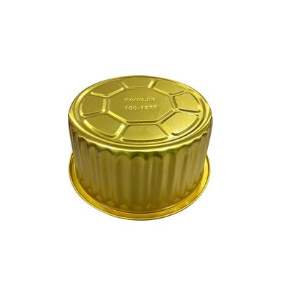 Контейнер для пищи Заказ на заказ горячее одноразовое круглое алюминиевое фольга торты пекарные чашки Продажа