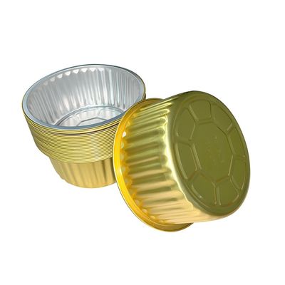 Контейнер для пищи Заказ на заказ горячее одноразовое круглое алюминиевое фольга торты пекарные чашки Продажа