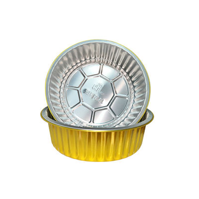 Контейнеры из золотой алюминиевой фольги идеально подходят для доставки продуктов питания