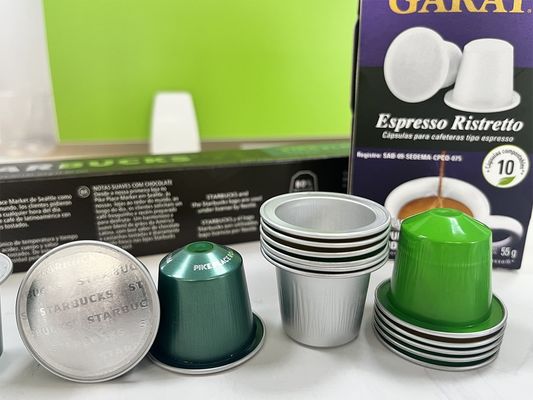 Цветная алюминиевая фольга пустая кофекапсула NespressoКофекапсулы для хранения пищи