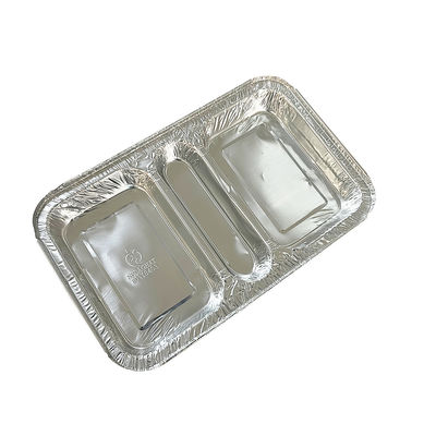 Контейнер пищевой категории 3 отсек 230*185*35 прямоугольная алюминиевая фольга