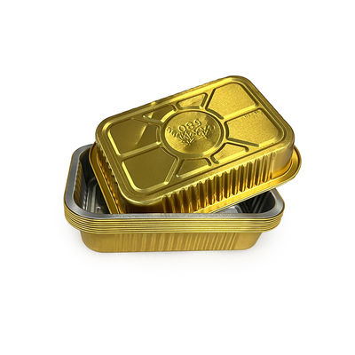 Алюминиевый герметичный гладкий стенный герметичный тепловой упаковки пищевой упаковки фольги контейнер обеденный ящик