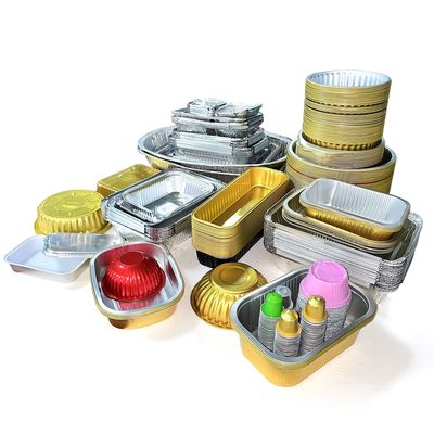 Небольшая упаковочная коробка из алюминиевой фольги для упаковки продуктов питания